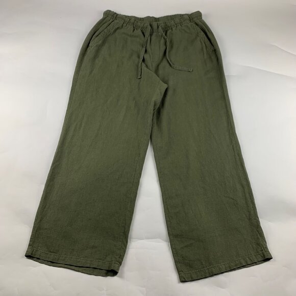 Old Navy Hunter Pines Linen Blend Wide Leg Lounge Pant L - Picture 1 of 6
